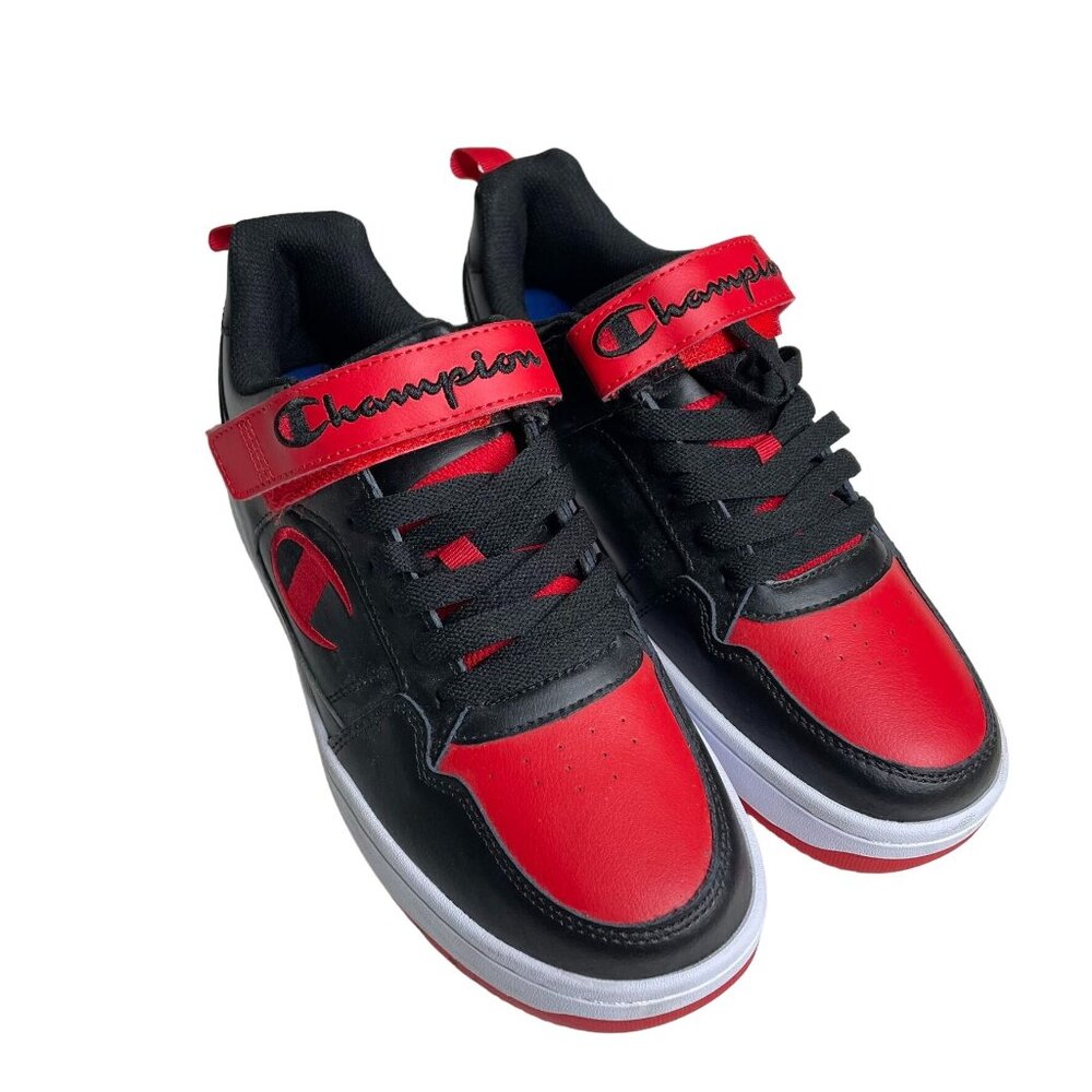 Champion Boys Athletic Sneakers Drome 19  Red Black Lace Up  Strap Size 9 M